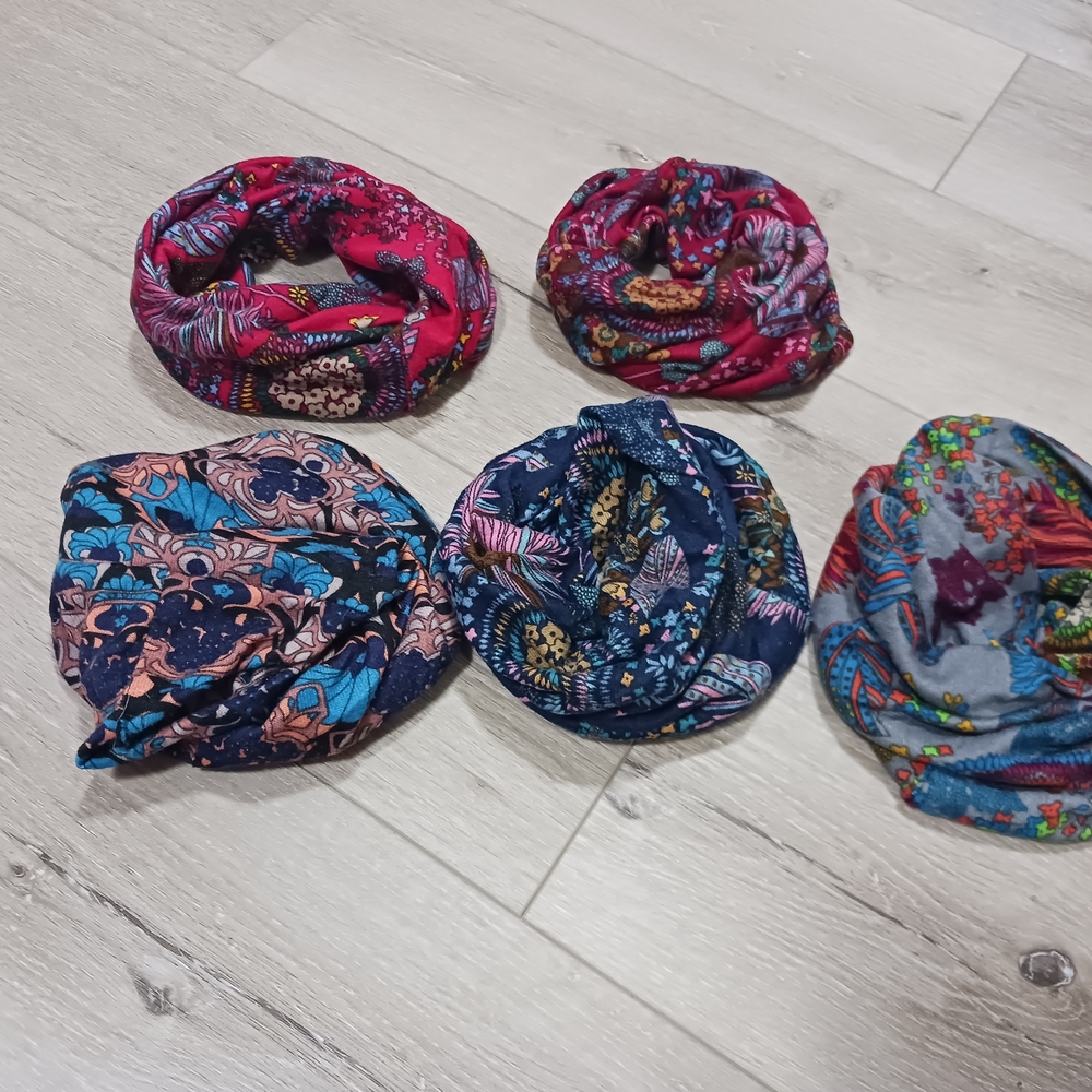 Colorful Patterned Headbands Set